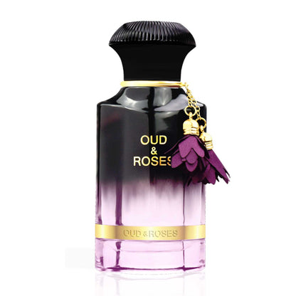 Ahmed Al Maghribi Oud and Roses perfume bottle