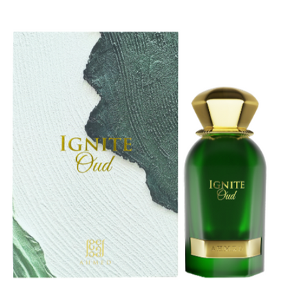 Ahmed Al Maghribi Ignite Oud perfume bottle with box