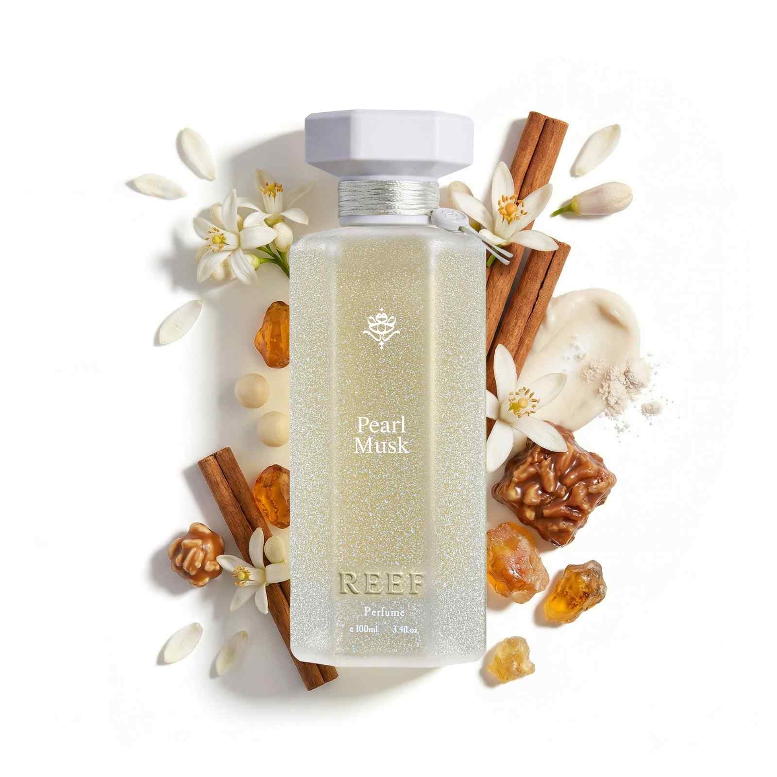 Reef Pearl Musk perfume bottle angle